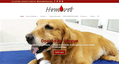 Desktop Screenshot of hemovet.com.br