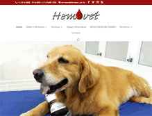 Tablet Screenshot of hemovet.com.br